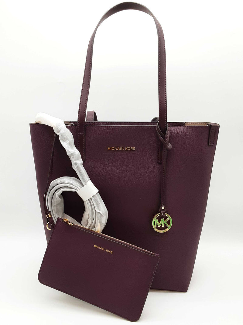Michael Kors Hayley Purple Leather Large Tote Bag Do1125wxde