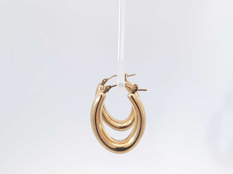 14k Yellow Gold Hoop Earrings 4.35 Grams Aa0925lczsa