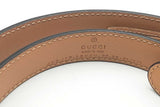 Gucci Brown Leather Belt With Double G Buckle Size 70/28 Eb0726lxzsa