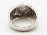 0.10 Cttw Natural Diamonds 10k White Gold 8.0g Ring 9.5 Do0626wprde