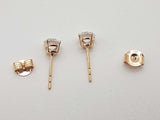 1.07 Cttw Lab Grown Diamonds 14k Yellow Gold 1.0g Stud Earrings Do0326orxde
