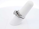 1.07 Cttw Diamond & 10k White Gold Bridal Set 8.2 Grams Size 6.5 Fw0625wrxdu
