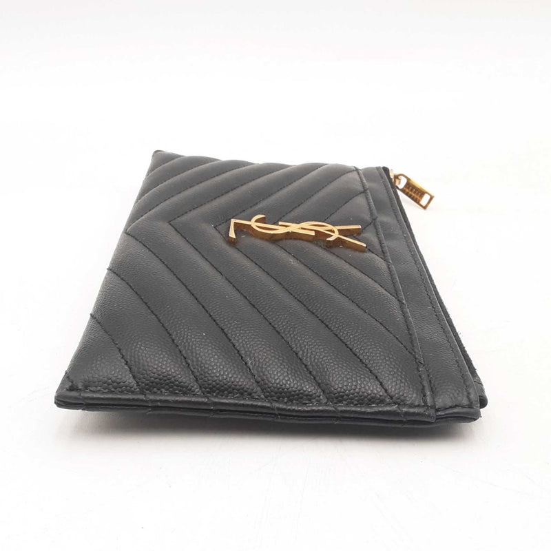 Ysl Saint Laurent Grain De Poudre Monogram Bill Pouch Sd0725ozxsa