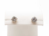 14k White Gold Diamonds Screw Back Double Stud Earrings Dosxzde 144020006873