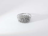 .91 Ctw Diamonds 14k White Gold 14k 4.4 Grams Ring Size 8 Sd0625owrsa