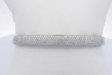 Casa Gi 18k White Gold Pave Diamond Hinged Bangle Bracelet 35.7g Eb0326wexzdu