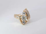 1.3ctw Diamonds 14k Yellow Gold 8.2 Grams Ring Size 6.5 Sd0625lzxzsa