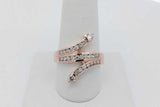 0.68cttw Diamond Ring In 14k Rose Gold 7.2 Grams Size 8.75 Eb1026wxzsa