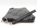 Gucci Jumbo Medium Gg Charcoal Gray Messenger Crossbody Bag Sd1025lozxde
