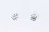 1.2cttw Diamond Stud Earrings In 14k White Gold 1.0 Gram Eb0226prxdu