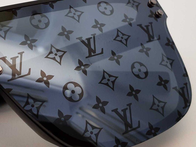 Louis Vuitton Waimea Monogram Lens Sunglasses In Black & Silver Fw1125lrxdu