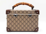 Gucci Bamboo Globe Trotter Vanity Case In Gg Supreme Coated Canvas Fw0826lxzdu