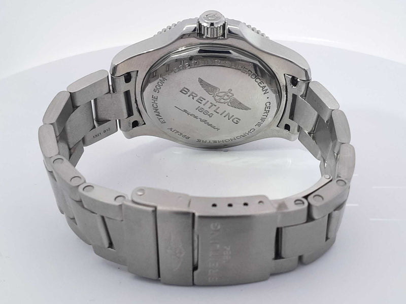Breitling Superocean 42mm Stainless Steel Watch Aa0225lrzxsa
