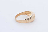 14k Yellow Gold Dome Ring 4.5 Grams Size 7.75 Eb0526opxde
