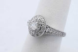 0.14cttw Diamond Ring In 14k White Gold 4.6 Grams Size 7 Eb0526worde