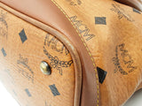 Mcm Cognac Visetos Logo Tote Bag Beige Aa0826lzxsa