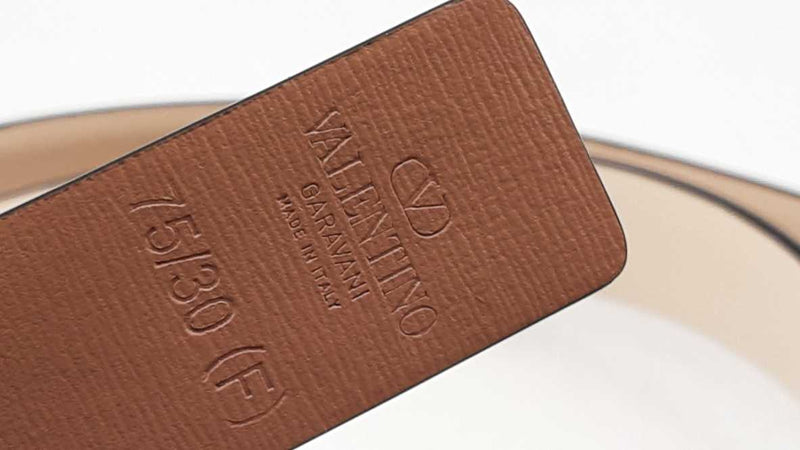 Valentino Reversible Belt With Gold Tone Buckle Size 75/30 (F) Eb1125exdu