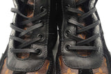 Louis Vuitton Monogram Canvas & Suede Laureate Platform Boots Sz 37.5 Eb326ocrsa