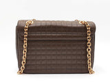 Celine Medium Quilted C Bag In Brown Leather Fw1026pxzdu