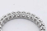 2.0cttw Lab Grown Diamond Eternity Band 14k White Gold 2.3g Size 7 Eb0826cxzsa