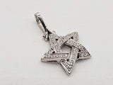 0.30 Cttw Diamonds 14k White Gold 5.4g Star Pendant Do0825lrxde