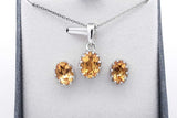 Set Of 5 Gemstone Ensemble Sets In Sterling Silver Eb0925crsa
