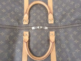 Louis Vuitton Brown Monogram Keepall 55 Duffle Bag Vc0826rwrmia