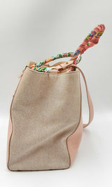 Fendi Vitello Elite 2jours Pink Tote Bag With Twillies Ebrxzdu 144030005007