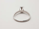 14k White Gold 2.3g 0.97 Carat Princess Cut Diamond Solitaire Do0524sxzde