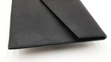 Yves Saint Laurent Uptown Envelope Pouch In Black Graine De Poudre Leather Fw0726orzdu
