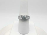 0.77 Dwt Diamond 7.1 Grams White Gold 14k Size 7.5 Jg0625iwomia