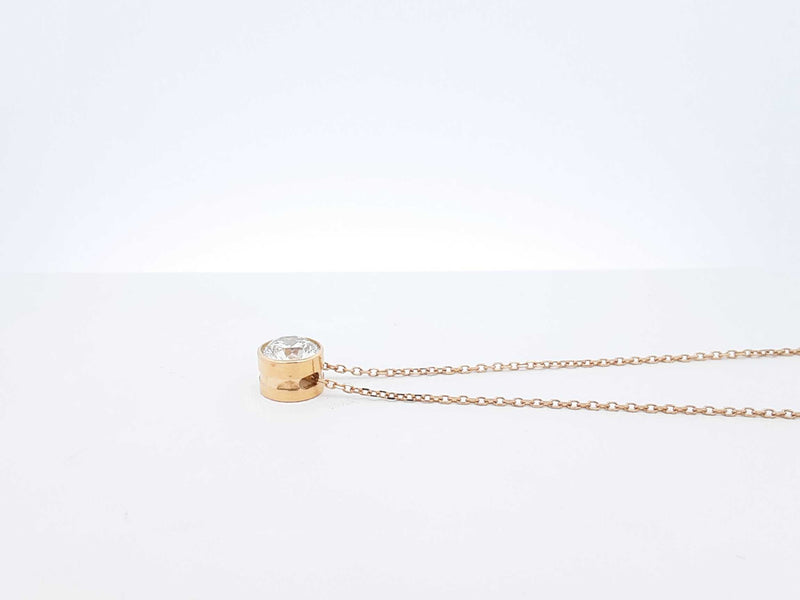 2.15 Cttw Diamond & 18k Gold Solitaire Pendant With Cert 4.6g 18 In Fw0925exzxdu