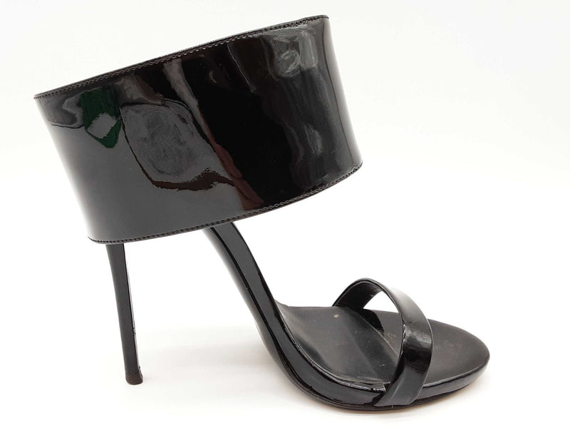 Giuseppe Zanotti Buckle Black Patent Leather Heels Size Eu 36 Do0725lorde