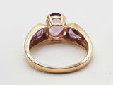 Purple Amethyst 14k Yellow Gold 2.9g Ring Size 6 Do0326olrde