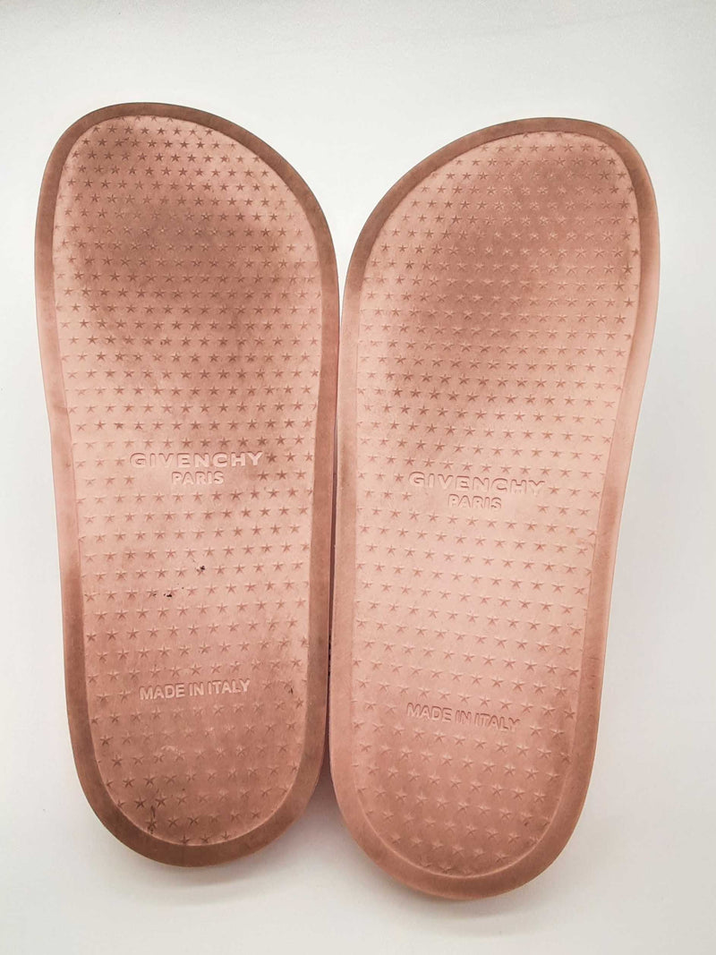 Givenchy Logo Pink Pool Rubber Slides Size Eu 38 Do0125lxzde