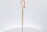 18k Tricolor Waterfall Dangle Earrings 7.1 Grams Eb0626rwxsa