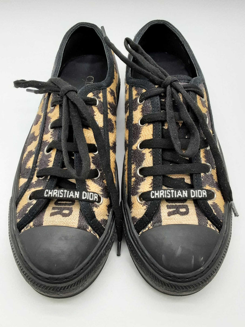 Christian Dior Walk N Dior Leopard Print Sneakers Size Eu 36.5 Do0924loxde