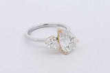 3.13cttw Lab Grown Pear Shaped Diamond Ring 14k Gold 3.3g Size 6.5 Eb0826scrsa