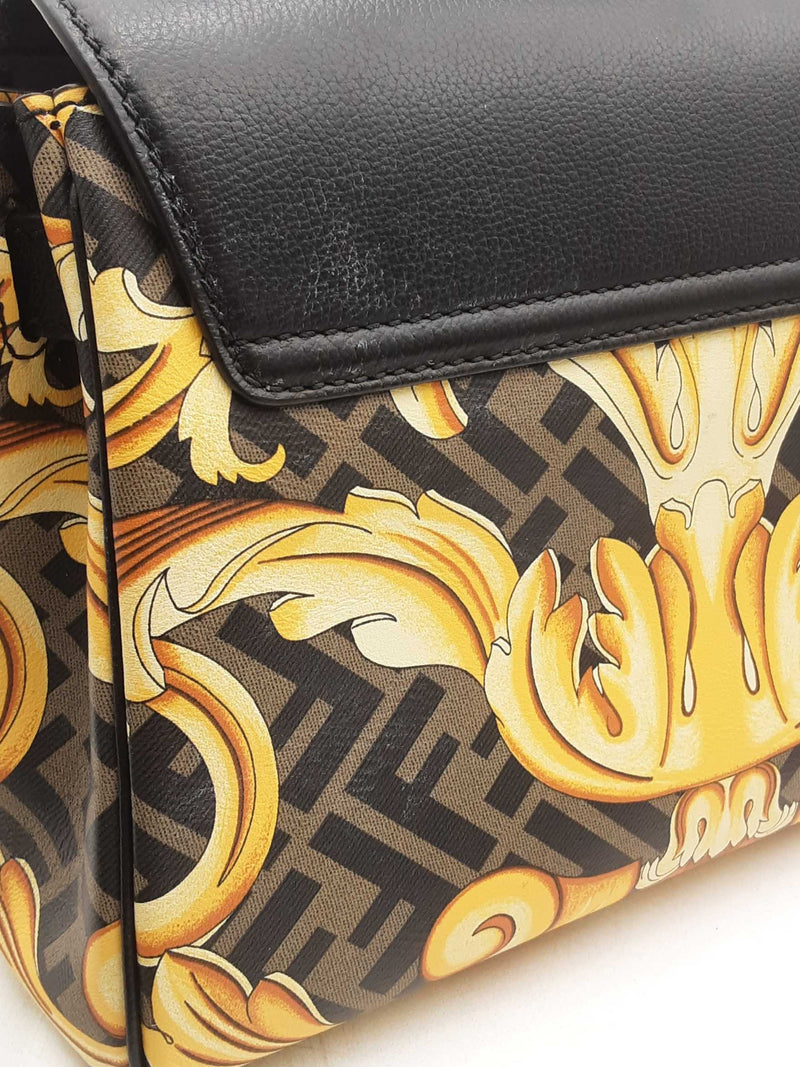 Versace Fendace Fendi X Versace Medusa Baroque Top Handle Bag Eb1224lrxzsa