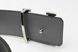 Louis Vuitton Monogram Eclipse Reversible Belt Silver Tone Buckle Eb0824lxzdu