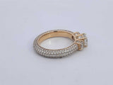4.12 Cttw 14k Yellow Gold 8.6 G Fancy Wedding Ring Size 10 Aa0525wexzsa