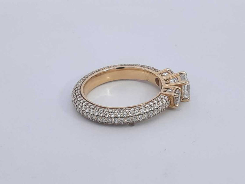 4.12 Cttw 14k Yellow Gold 8.6 G Fancy Wedding Ring Size 10 Aa0525wexzsa