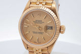 Rolex Lady Datejust 26mm 18k Yellow Gold Watch 69.8 Grams Eb0126irzxsa