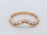 0.13 Cttw Lab Grown 14k Yellow Gold Diamond .90 Grams Ring Guard Size 7 Aa0626izsa