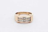 0.14cttw Diamond Ring In 10k Yellow Gold 3.7 Grams Size 8.5 Eb0926lrxsa