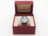 Salvatore Ferragamo Slx Gmt 43mm Stainless Steel Quartz Watch Aa0626orzsa