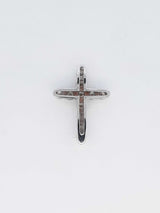 1.65 Cttw Diamond & 14k White Gold 14k Cross Pendant 3.5 Grams Fw00625rzxdu