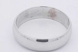14k White Gold Wedding Band 4.8 Grams Size 9 Eb0426wxzsa