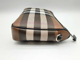 Burberry Rambler Dark Birch Brown Check Coated Canvas Shoulder Bag Do0724prxde