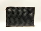 Bottega Veneta Intrecciato Documento Case In Navy Blue Leather Fw0225orzdu